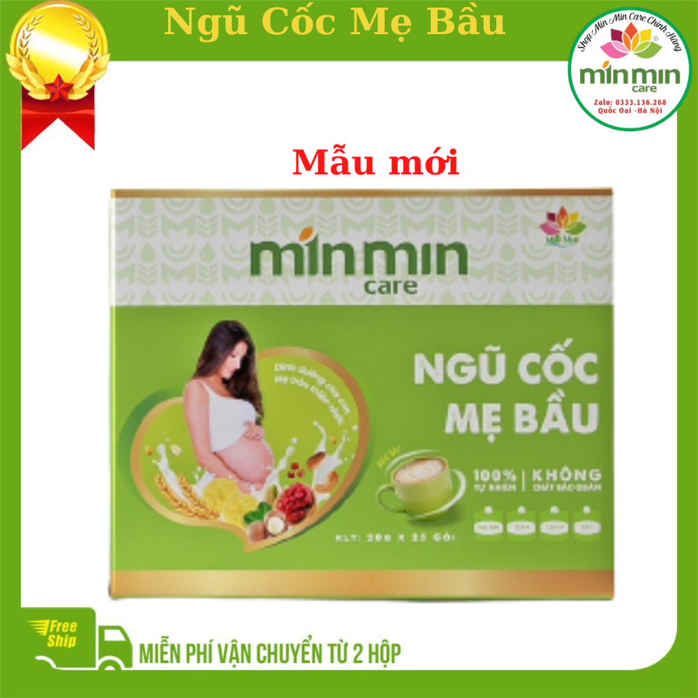 (2 Hộp )Ngũ Cốc Mẹ Bầu Min Min Care dạng gói